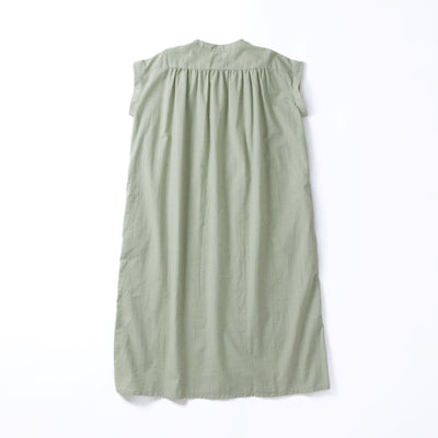 cottonボイル　ギャザーワンピース