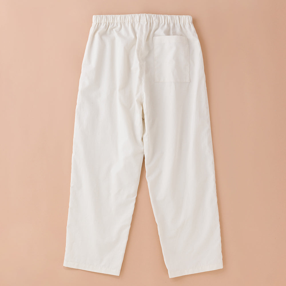 EYCK コットン/リネン/ナイロン リンクル パンツ コットンリネンリラックスパンツ – HaTaKaKe