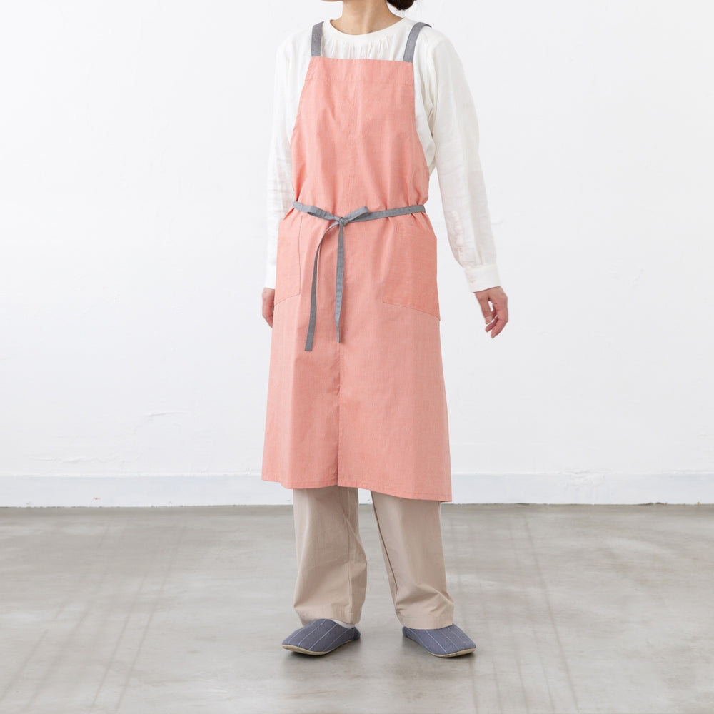 organic cottonエプロン オレンジ