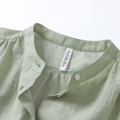 cottonボイル　ギャザーワンピース