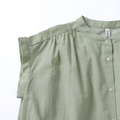cottonボイル　ギャザーワンピース