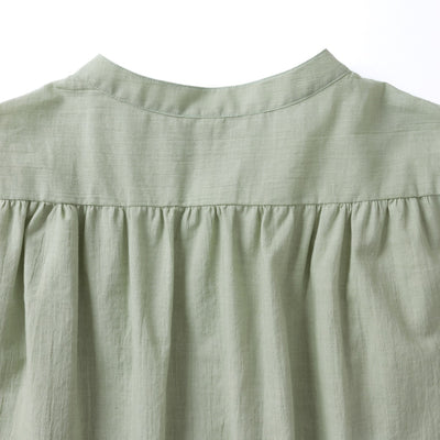 cottonボイル　ギャザーワンピース