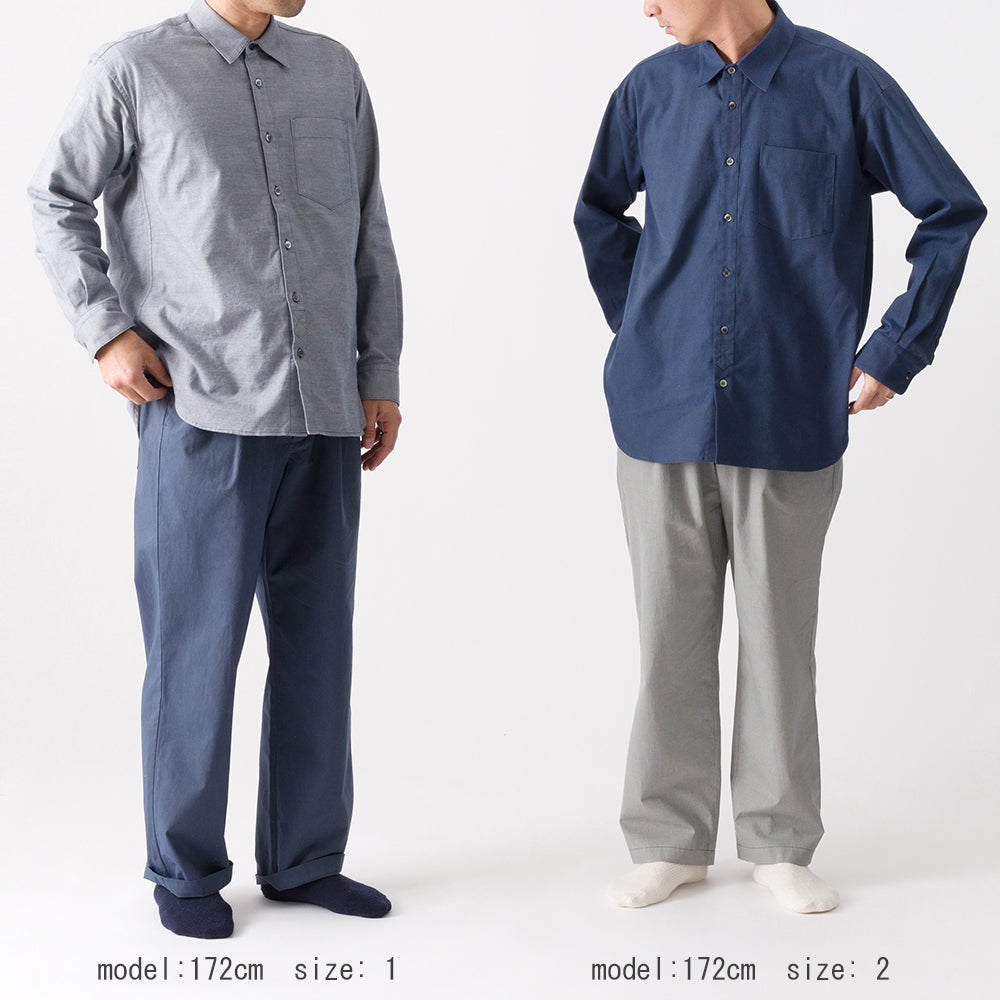 organic cotton twillシャツ