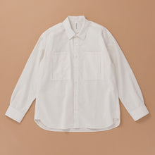 画像をギャラリービューアに読み込む, organic cottonシャツ(ユニセックス) 【HaTaKaKe shiro】
