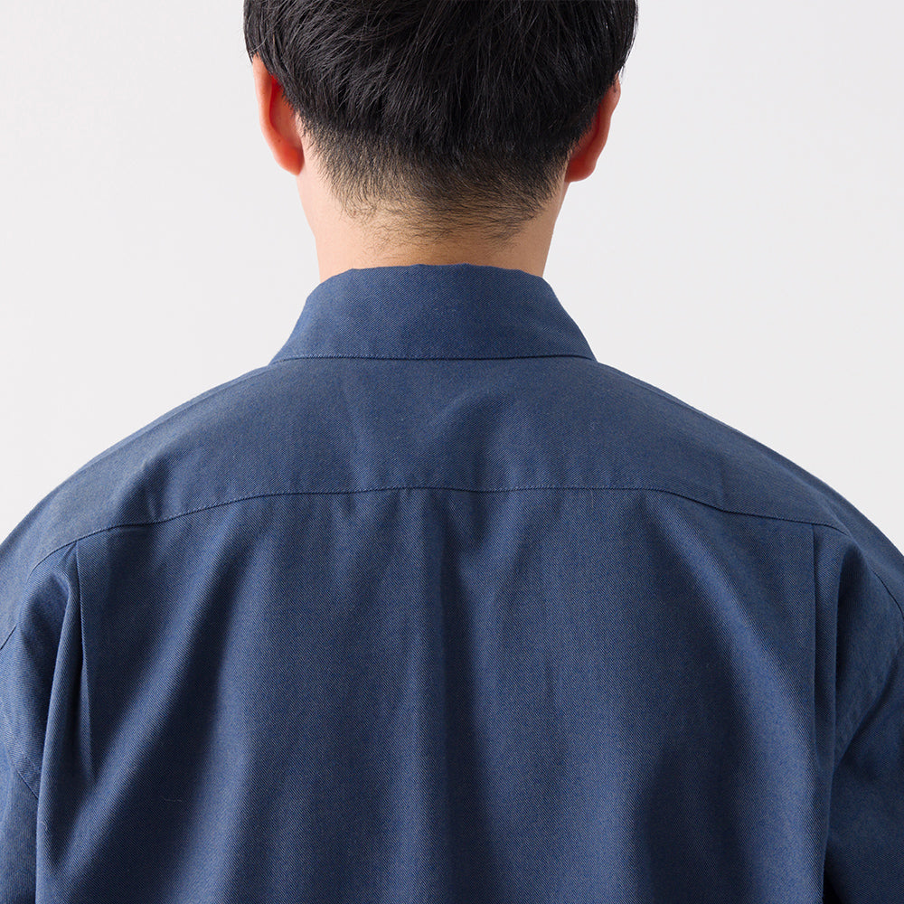 organic cotton twillシャツ